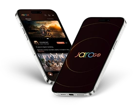 JaroGO social feed on mobile showing Discover and Following tabs