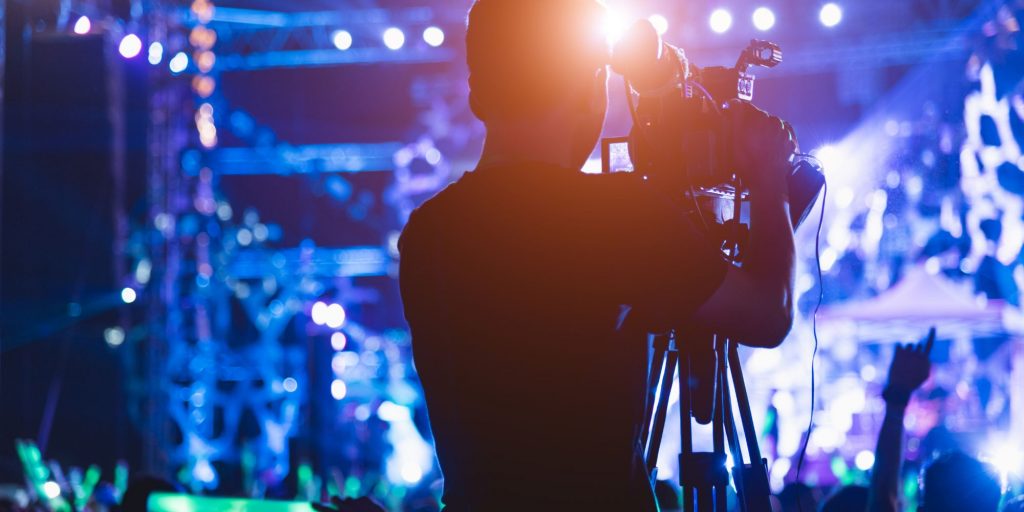 african american behind camera