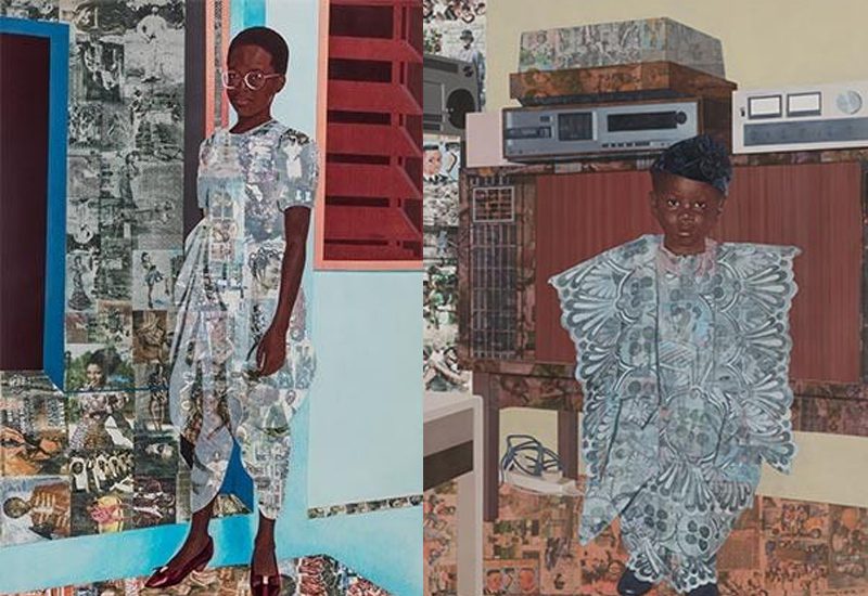 Njideka Akunyili Crosby’s Exhibition Featuring Nostalgic Portraits Of Nigerian Children Is On Display At The Huntington Through June 1 n