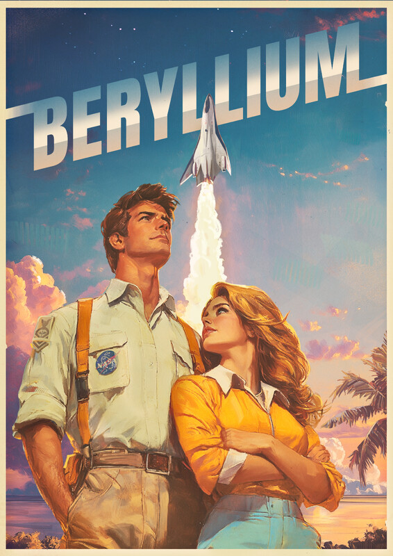 Official poster for Beryllium, a PVIFF 2026 finalist short film directed by Andres Beeco.