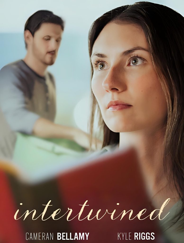 Official poster for Intertwined, a 2026 PVIFF finalist short film directed by John Schwert and starring Cameran Bellamy and Kyle Riggs.